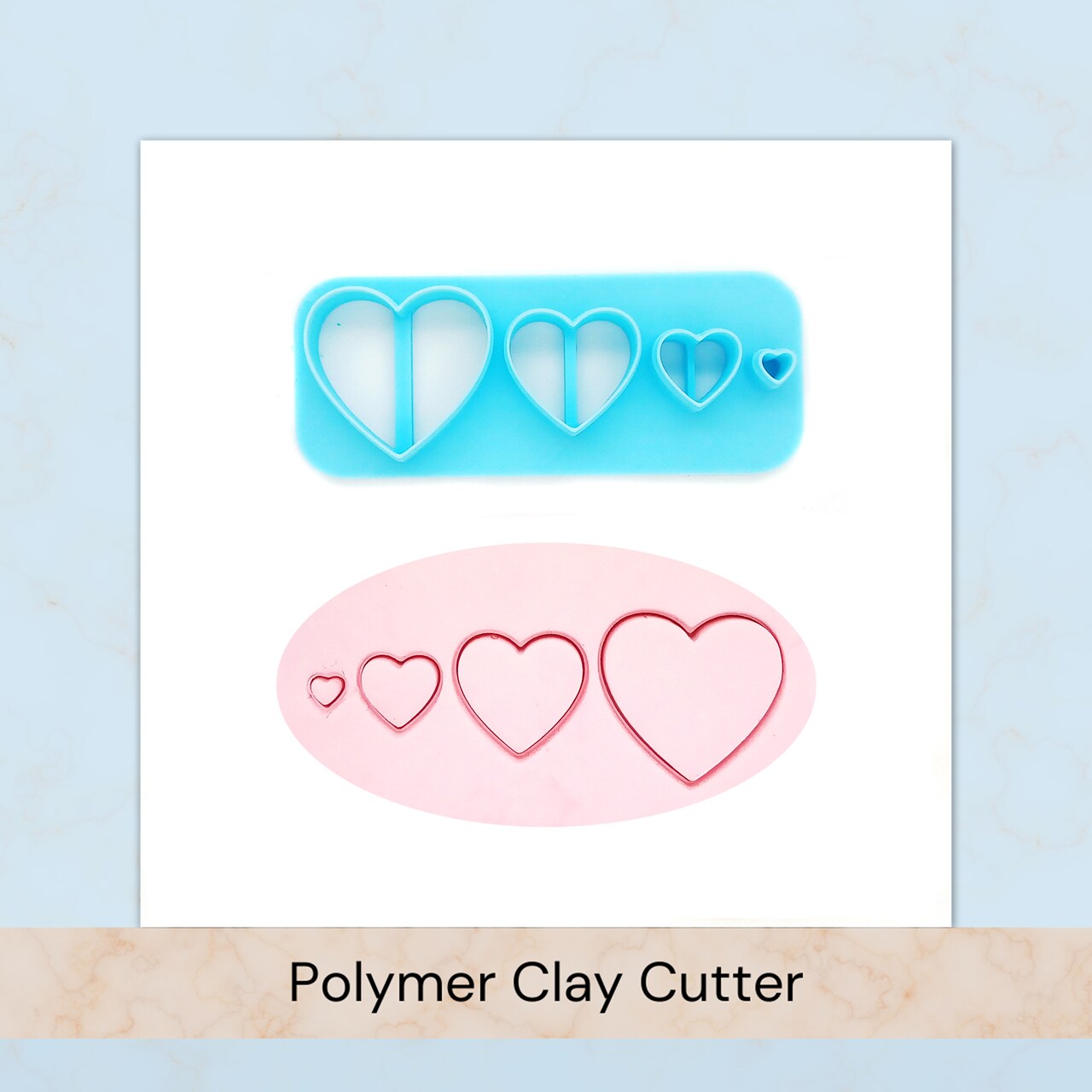 Heart Clay Cutter with 4 Small Sizes, for Valentine's Day, Adorabilities